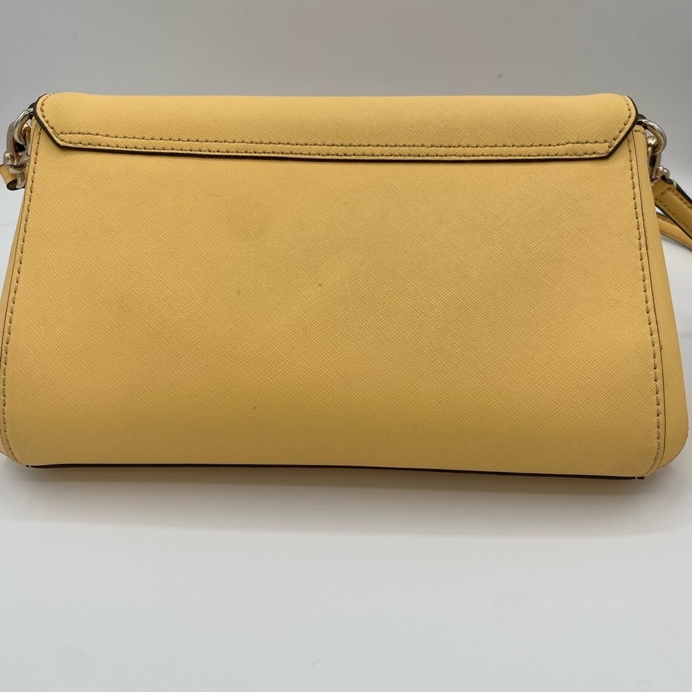 Kate Spade Women's Leather Laurel Way Greer Crossbody Bag Daybreak Yellow Small - Picture 3 of 9